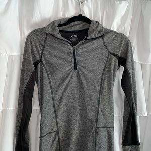 Grey quarter zip